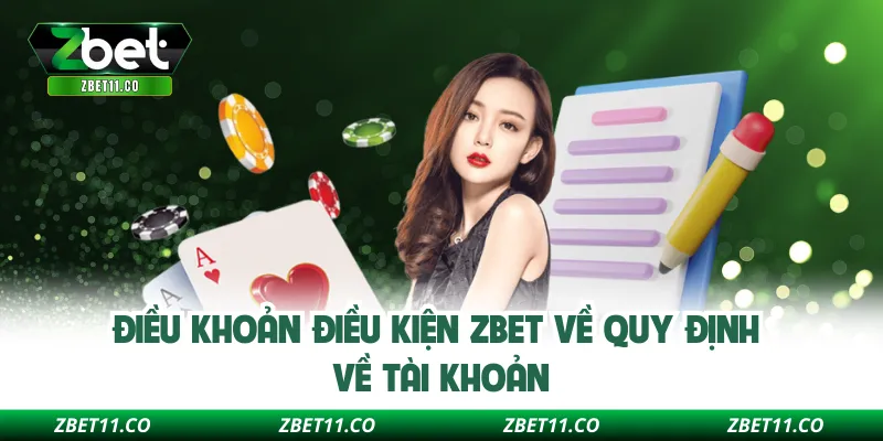 Điều khoản điều kiện ZBET về quy định về tài khoản